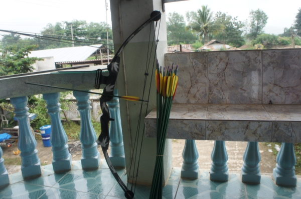 ต้องการแลกธนูกับถังอ๊อกซิเจนดำน้ำหรืออุปกรณ์ดำน้ำ