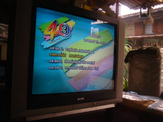 ขายทีวีสี 29 นิ้ว SANYO จอแบน ราคา 1700 บาท