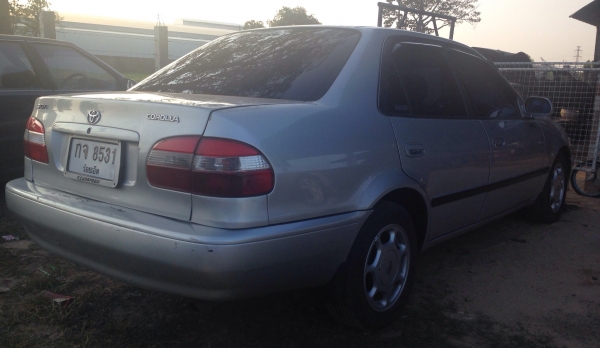 TOYOTA COROLLA HI-TOQUE GXi 1.6 MT ปี 43 รถบ้านสภาพดีพร้อมใช้งาน เครื่องแห้งแรงดีไม่มีเยิ้ม ติดตั้งแก๊ส LPG ครบพร้อมประหยัดสุดๆ ภายในเก๋งคอนโซลสวยครบพร้อม CD แอร์เย็น พ.เพาเวอร์ ก.ไฟฟ้า ช่วงล่างแน่นดี ล้อแม็ก ยางสภาพดี 4 เส้นประมาณ 60\% พร้อมใช้งาน เอกสารท TOYOTA COROLLA HI-TOQUE GXi 1.6 MT ปี 43 รถบ้านสภาพดีพร้อมใช้งาน เครื่องแห้งแรงดีไม่มีเยิ้ม ติดตั้งแก๊ส LPG ครบพร้อมประหยัดสุดๆ ภายในเก๋งคอนโซลสวยครบพร้อม CD แอร์เย็น พ.เพาเวอร์ ก.ไฟฟ้า ช่วงล่างแน่นดี ล้อแม็ก ยางสภาพดี 4 เส้นประมาณ 60\% พร้อมใช้งาน เอกสารท