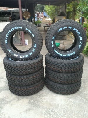 ขายยาง Mud Maxxis Bighron 764 ขนาด 245/75R16 ผ้าใบ 10PR ของใหม่ปี 13 ราคาพิเศษ ขายยาง Mud Maxxis Bighron 764 ขนาด 245/75R16 ผ้าใบ 10PR ของใหม่ปี 13 ราคาพิเศษ