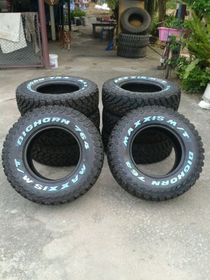ขายยาง Mud Maxxis Bighron 764 ขนาด 245/75R16 ผ้าใบ 10PR ของใหม่ปี 13 ราคาพิเศษ