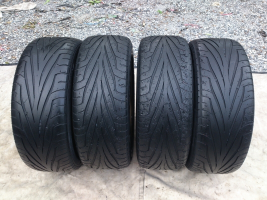ขายแม็ก TE37 น้ำตาลไหม้  5รู114 พร้อมยาง MAXXIS 225/55R17 ยางปี12 จำนวน 1 ชุด