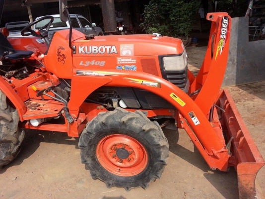 คูโบต้า L3408 4 WD 2 เพลาพร้อมใบมีดตราช้างเสปเชี่ยน เดิมๆใช้งานได้เลย