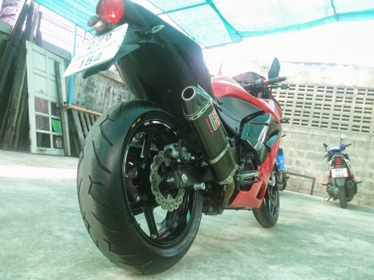 ///// ขาย Ninja 250 -2012 Red/Black ท่อ DBS. ล้อโต 105,000 บาท วิ่ง79xx km /////
