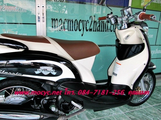 Fino คลาคสิค สี ดำขาว   รถสภาพเดิมๆ  ไมล์ 4 พันโล   เครื่องเดิมๆไม่เคยแกะ   21500