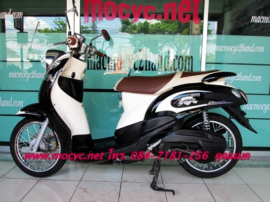 Fino คลาคสิค สี ดำขาว   รถสภาพเดิมๆ  ไมล์ 4 พันโล   เครื่องเดิมๆไม่เคยแกะ   21500