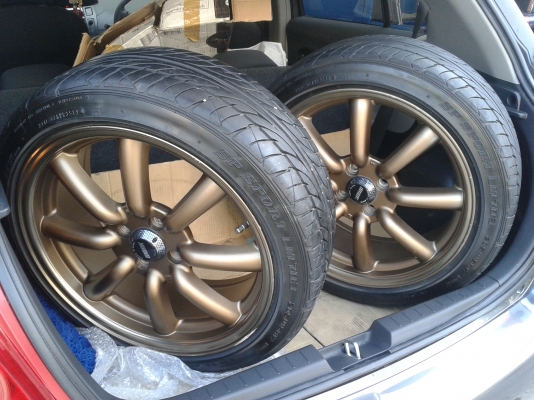 ขายแม็กกล้วยVATANABE ขอบ 17 ยางdunlop ป่ายปี12 17/45/205