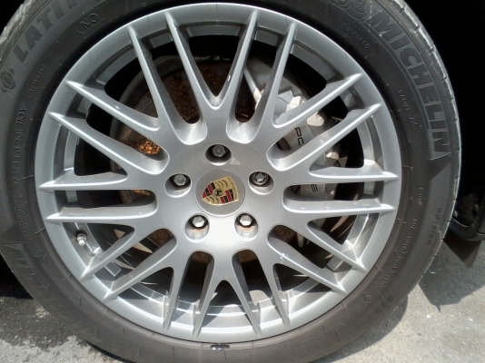 ล้อแม็ก Porche Cayanne 20 มือสองพร้อมยาง,มิชลิน2013