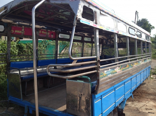 ขายหลังคารถโดยสารสแตนเลส ยาว 5 เมตร เดิมใส่NPR กว้าง75เซน