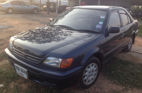 TOYOTA SOLUNA GLi 1.5 AT ปี 40 รถสวยจัดสภาพดีพร้อมใช้งานได้เลยครับ เครื่องแห้งแรงดีไม่มีเยิ้ม ติดตั้งแก๊ส LPG ลงเล่มครบถูกต้อง ภายในเก๋งคอนโซลสวยครบพร้อม แอร์เย็น พวงมาลัยเพาเวอร์ ภายนอกสีสันบางเดิมๆ ช่วงล่างแน่นดี ล้อแม็ก ยางสภาพดี 4 เส้นประมาณ 70\% พร้อม TOYOTA SOLUNA GLi 1.5 AT ปี 40 รถสวยจัดสภาพดีพร้อมใช้งานได้เลยครับ เครื่องแห้งแรงดีไม่มีเยิ้ม ติดตั้งแก๊ส LPG ลงเล่มครบถูกต้อง ภายในเก๋งคอนโซลสวยครบพร้อม แอร์เย็น พวงมาลัยเพาเวอร์ ภายนอกสีสันบางเดิมๆ ช่วงล่างแน่นดี ล้อแม็ก ยางสภาพดี 4 เส้นประมาณ 70\% พร้อม