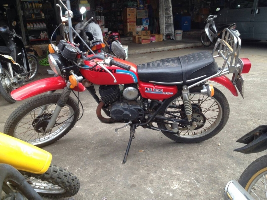 suzuki ts100 ท่อแซค