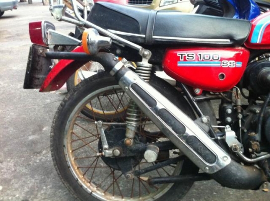 suzuki ts100 ท่อแซค