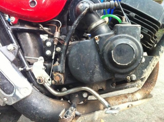 suzuki ts100 ท่อแซค