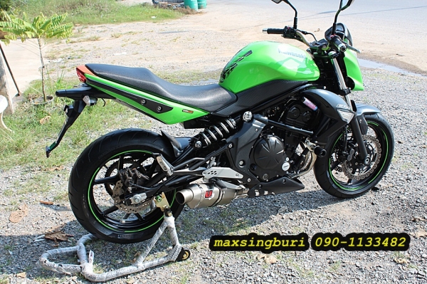 แม็กสิงห์บุรี//KAWASAKI ER6N ปี2009 ABS สภาพสวยๆ พร้อมท่อสูตร ทะเบียนพร้อม 175000 ด่วน