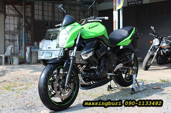 แม็กสิงห์บุรี//KAWASAKI ER6N ปี2009 ABS สภาพสวยๆ พร้อมท่อสูตร ทะเบียนพร้อม 175000 ด่วน