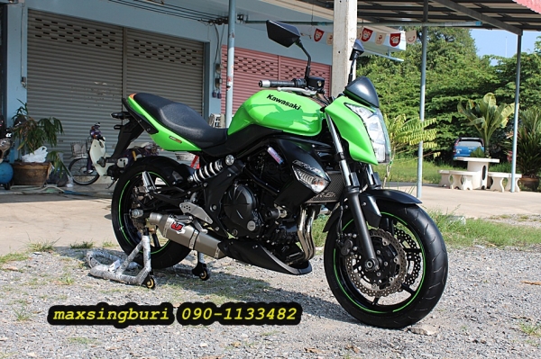 แม็กสิงห์บุรี//KAWASAKI ER6N ปี2009 ABS สภาพสวยๆ พร้อมท่อสูตร ทะเบียนพร้อม 175000 ด่วน