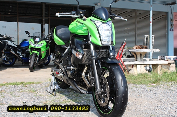 แม็กสิงห์บุรี//KAWASAKI ER6N ปี2009 ABS สภาพสวยๆ พร้อมท่อสูตร ทะเบียนพร้อม 175000 ด่วน