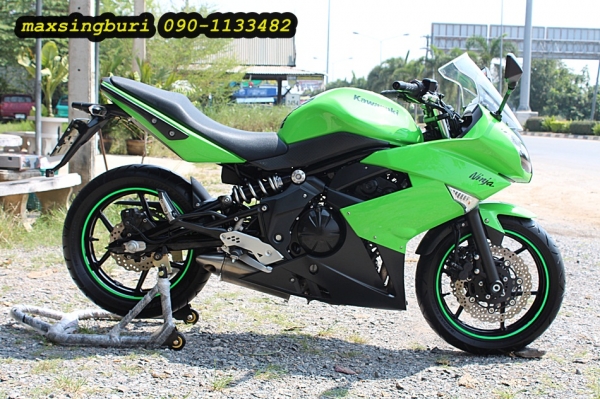 แม็กสิงห์บุรี//KAWASAKI ER6F 650 ปี2011 สภาพสวยใส เดิมๆ ทะเบียนพร้อมโอน 175000 ด่วน