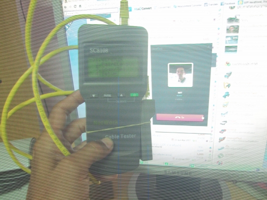 ขายเครื่องตรวจสายแลน สายสัญญาณ สายโทรศัพท์ 1500 บาท