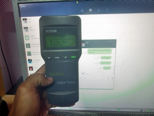 ขายเครื่องตรวจสายแลน สายสัญญาณ สายโทรศัพท์ 1500 บาท