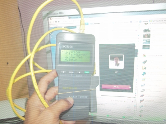 ขายเครื่องตรวจสายแลน สายสัญญาณ สายโทรศัพท์ 1500 บาท