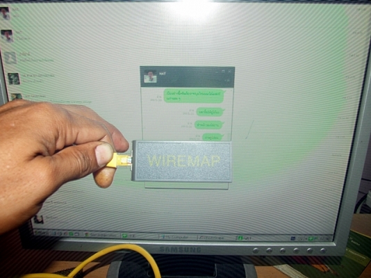 ขายเครื่องตรวจสายแลน สายสัญญาณ สายโทรศัพท์ 1500 บาท