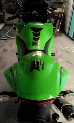 ninja250 ปี2012วารันตีอีก1ปีนิดๆท่อDBS fullเเละของเเต่งอื่นๆ