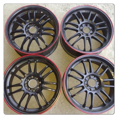 ขายล้อแม็กใหม่ล้อโชว์ Volk RE30 สีดำขอบเงา ขอบ17 4 รู100/114 ราคา 9,900 บาท