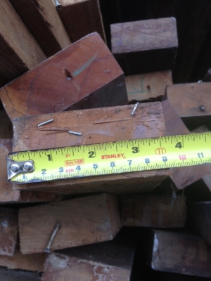 ไม้เต็งเก่า 2*4 ยาว 3  เมตร