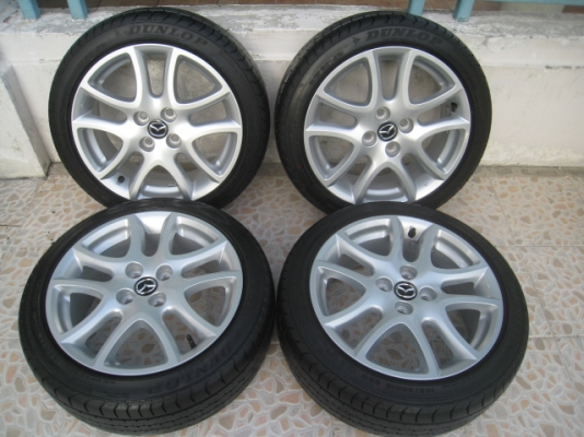 ขายล้อแม็ก Mazda2 16"x6.5" et50 4รู100 +ยางปี4812 สนใจติดต่อเล็กคลองสามครับ (081-3747940)