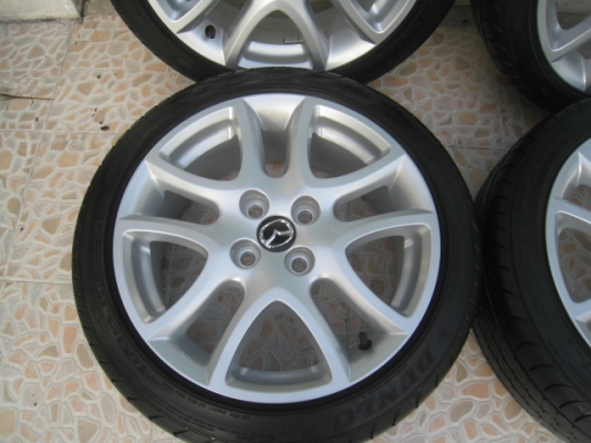 ขายล้อแม็ก Mazda2 16"x6.5" et50 4รู100 +ยางปี4812 สนใจติดต่อเล็กคลองสามครับ (081-3747940)