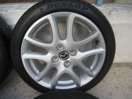 ขายล้อแม็ก Mazda2 16"x6.5" et50 4รู100 +ยางปี4812 สนใจติดต่อเล็กคลองสามครับ (081-3747940)