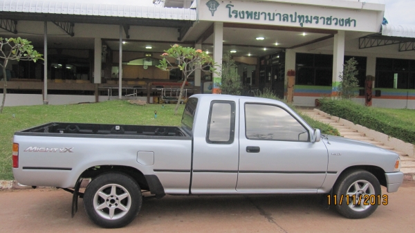 ขายรถกระบะไมตี้เอ็กปี1996/39 สีบร์อนเงินสวยๆไม่มีแม้รอยตำหนิสภาพเหมือนใหม่ออกจากศูนย์+เอกสารพร้อมโอน+ภาษีเต็มถึงมกราคา2558ต่อให้ข้ามปีเลยครับ+พวงมาลัยพาเวอร์โรงงาน+แอร์เย็นจัด+เครื่องเสียงชีดี+แม๊กไลเนอน์ใหม่+ล้อแม็กขอบ15 รถสภาพพร้อมใช้งานใช้งานน้อยไม่เคย ขายรถกระบะไมตี้เอ็กปี1996/39 สีบร์อนเงินสวยๆไม่มีแม้รอยตำหนิสภาพเหมือนใหม่ออกจากศูนย์+เอกสารพร้อมโอน+ภาษีเต็มถึงมกราคา2558ต่อให้ข้ามปีเลยครับ+พวงมาลัยพาเวอร์โรงงาน+แอร์เย็นจัด+เครื่องเสียงชีดี+แม๊กไลเนอน์ใหม่+ล้อแม็กขอบ15 รถสภาพพร้อมใช้งานใช้งานน้อยไม่เคย