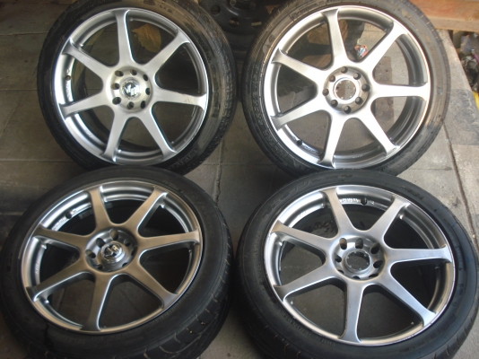 ขายแมคขอบ 17 4/100*114 ยางปี11ยางนิตโตะกับ นันกัง