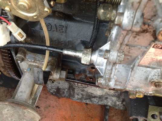 ขายเครื่องเก่าญี่ปุ่น 3 สูบยี่ห้อ Iseki  รุ่น E3AE1 ขนาด 26 แรงม้า สภาพสวยมากๆ