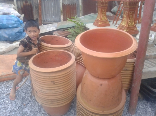 กระถางต้นไม้ ใบละ 25 บาท