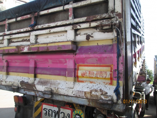 HINO-MEGA-260-ปี48ดั้มเกษตร-พ่วงแม่ลูก-แม่กะบะเหล็กพนัส-ลูกกะบะเหล็กพนัส-ลูก2คาน--