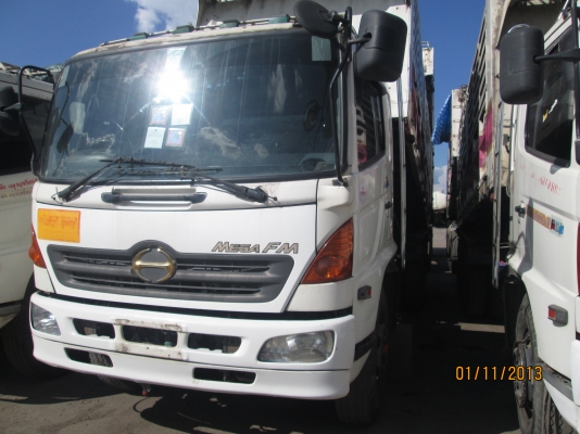 HINO-MEGA-260-ปี48ดั้มเกษตร-พ่วงแม่ลูก-แม่กะบะเหล็กพนัส-ลูกกะบะเหล็กพนัส-ลูก2คาน--