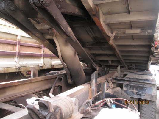 HINO-MEGA-260-ปี48ดั้มเกษตร-พ่วงแม่ลูก-แม่กะบะเหล็กพนัส-ลูกกะบะเหล็กพนัส-ลูก2คาน--