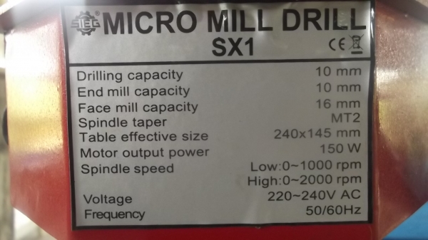 ขายเครื่องกัด milling mini ขนาดเล็กสำหรับใช้งานที่บ้าน