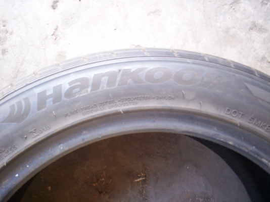 ยาง215 50 R17ยี่ห้อHANKOOKปี2010ดอกเต็ม มี2เส้น เส้นละ1000บาท