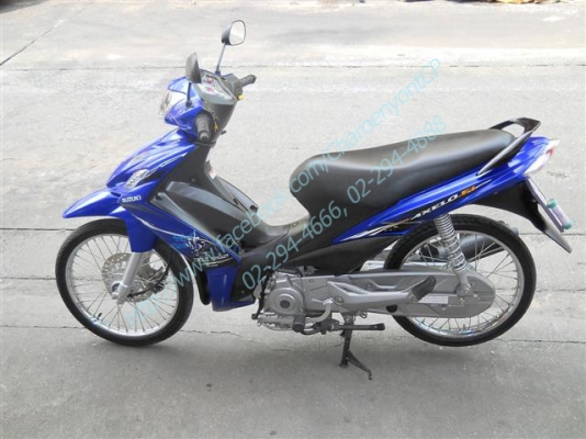 SUZUKI SHOGUN 125 AXELO ปี 2012 สายพันธุ์ครอบครัวสไตล์สปอร์ต สตาร์ทมือ สภาพใหม่ พร้อมใช้