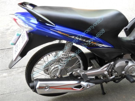 SUZUKI SHOGUN 125 AXELO ปี 2012 สายพันธุ์ครอบครัวสไตล์สปอร์ต สตาร์ทมือ สภาพใหม่ พร้อมใช้ SUZUKI SHOGUN 125 AXELO ปี 2012 สายพันธุ์ครอบครัวสไตล์สปอร์ต สตาร์ทมือ สภาพใหม่ พร้อมใช้