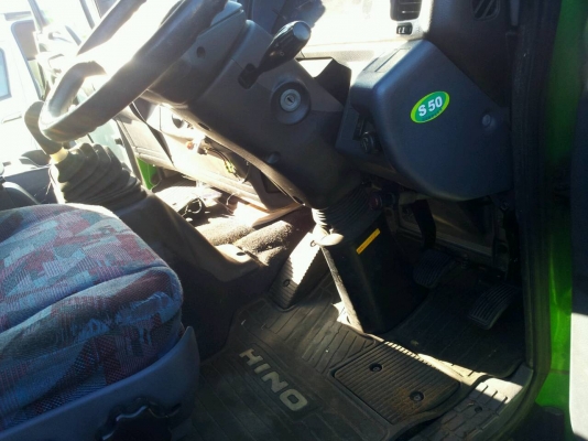 รถโม่10ล้อเล็ก6-7คิว Hino Mega หัวแค๊ป น๊อต6ตัว 2เพลา 6x4 มีระบบDL