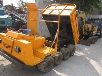 ขาย-รถบรรทุกล้อยาง Dumper เครื่องยนต์ดีเซล 2 สูบ MITSUBISHI: DD150  ขับเคลื่อน 8 ล้อ ยกดั๊มไฮโดรลิค