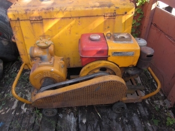 ขาย- เครื่องสูบน้ำ ปั๊มน้ำ YANMAR: NS65 เครื่องดีเซล ขนาดท่อ 3 นิ้ว 6.5 แรง มาพร้อมล้อเข็น