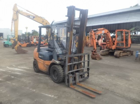 ขาย TOYOTA 7FG25 ขนาด2.5ตัน เสาสูง4เมตร เกียร์ธรรมดาเครื่องดีเซล2z งากระดกได้ ราคาต่อรองได้0816161541