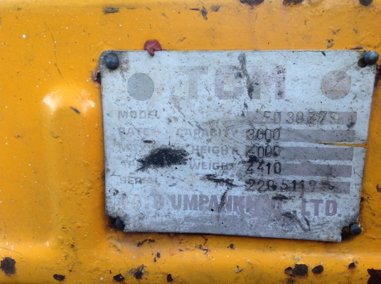 ขายโฟคลีฟTCM 3Ton เสา4 เมตร ขายโฟคลีฟTCM 3Ton เสา4 เมตร