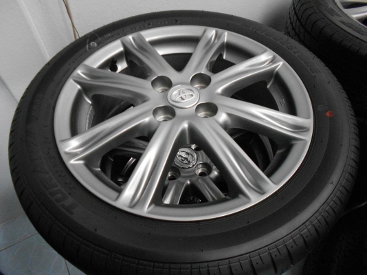 ขายล้อแม็ก Toyota New Vios ขอบ 16 พร้อมยางป้ายแดงปี 13/เทิร์นได้-ใส่ฟรีค่ะ