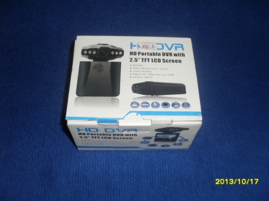 ขายกล้องติดหน้ารถยนต์ บันทึกเหตุการณ์ (ภาพ+เสียง) มีจุดต่อ AV คุณภาพดีราคาส่ง 580 บาท +sd card 8G ราคา 190 บาท